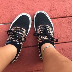 Cheetah print vans